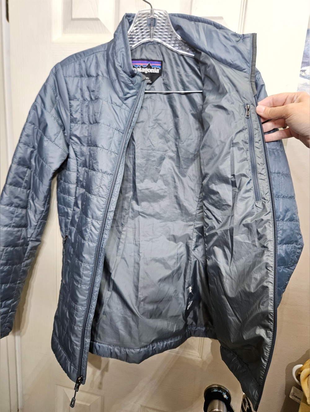 Patagonia Nano Puff Jacket coat blue womens size xs extra small - Picture 3 of 6